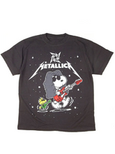 METALLICA Metal Kings band x Snoopy collaboration T-shirt