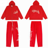 Godspeed OG Logo Sweatsuit V2 Red Tie-Dye