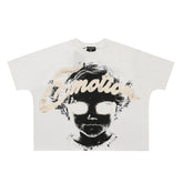 Mixed Emotion Cropped Graphic Tee