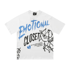 Mixed Emotion Distressed Graphic Tee