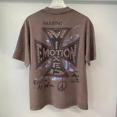 Mixed Emotion Dual Panel Graphic Tee