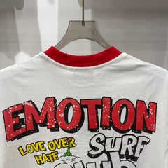 Mixed Emotion Contrast Trim Graphic Tee