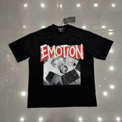Mixed Emotion Washed Graphic T-Shirt