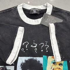 Mixed Emotion Contrast Panel Graphic Tee