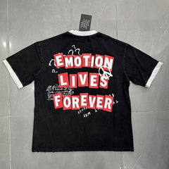 Mixed Emotion Contrast Panel Graphic Tee