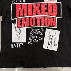 Mixed Emotion Graphic Collage T-Shirt