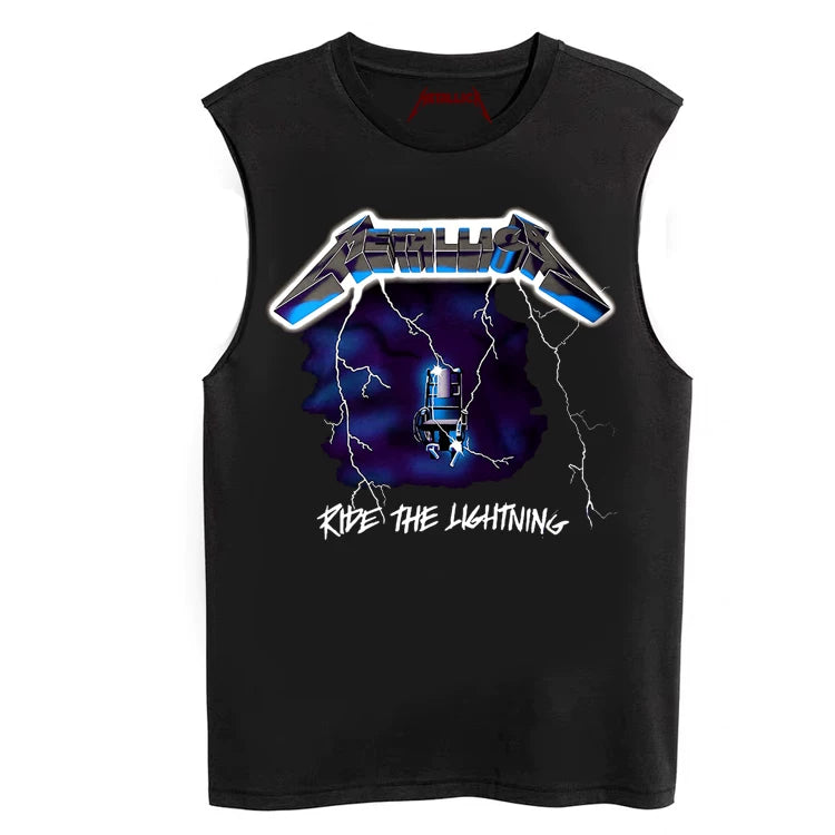 Metallica Rock Sleeveless T-shirt King of Metal Men's Loose Sleeveless Tank Top (1)
