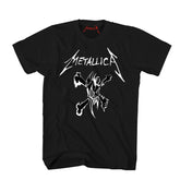 Metallica rock band James Hetfield guitarist classic pattern minimalist punk men's T-shirt