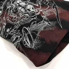 欧美单男式卫衣水洗做旧宽松休闲摇滚乐队Metallica骷髅头金属风