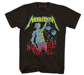 Metallica Rock Black White Short Sleeve Heavy Cotton Summer American Street Short Sleeve T-shirt Clothes