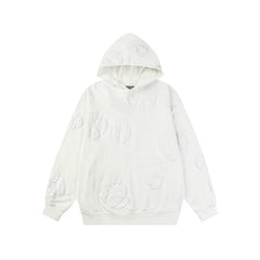 Denim Tears Cotton Wreath Graphic Hoodie - White / Stealth Edition