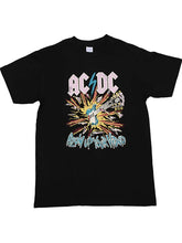 ACDC乐队皇后绿日blur摇滚fog美潮metallica复古着正肩短袖T恤男