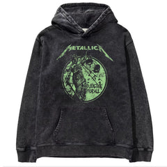 Metallica metal band James Hetfield punk distressed washed retro batik hooded sweatshirt (17)