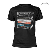Metallica Band Surrounding Metal Rock Punk Retro Short Sleeve Couple Straight Spray Short Sleeve T-shirt Summer