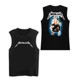 Metallica Rock Sleeveless T-shirt King of Metal Men's Loose Sleeveless Tank Top (25)