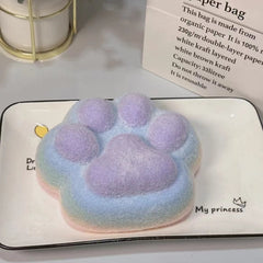 800g Super Large Flocking Ultra Soft Silicone Cat Paw Squishy Toy Handmade Toy(Color can be customized)
