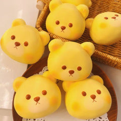 Slow Rising Squishy Bear Head Stress Relief Decompression Toy