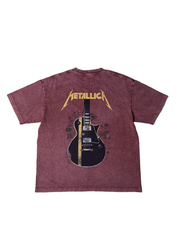 The New Metal King band Metallica's washed-out vintage T-shirt