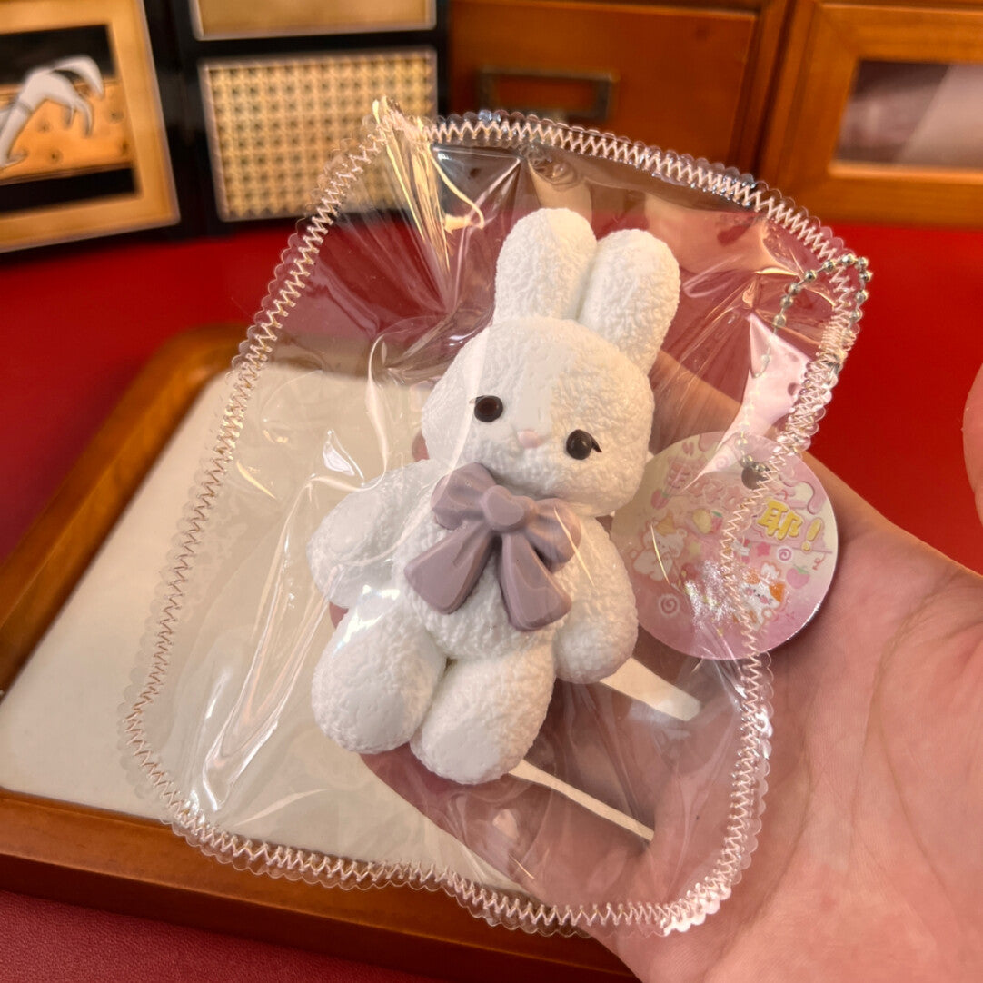 Bunny with bow Taba Squishy Toy