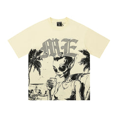 Mixed Emotion Distressed Graphic Tee