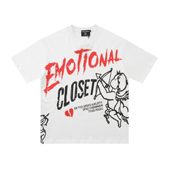Mixed Emotion Distressed Graphic Tee