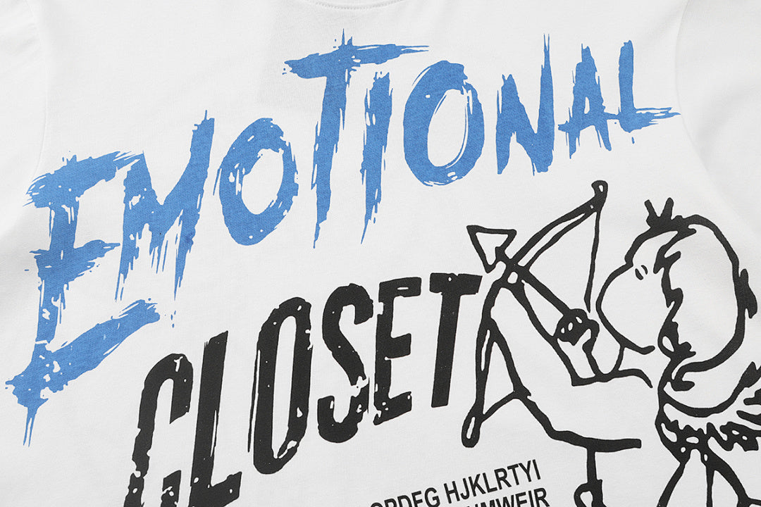 Mixed Emotion Distressed Graphic Tee