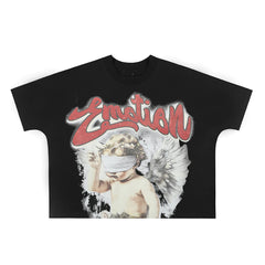 Mixed Emotion Character Graphic Tee