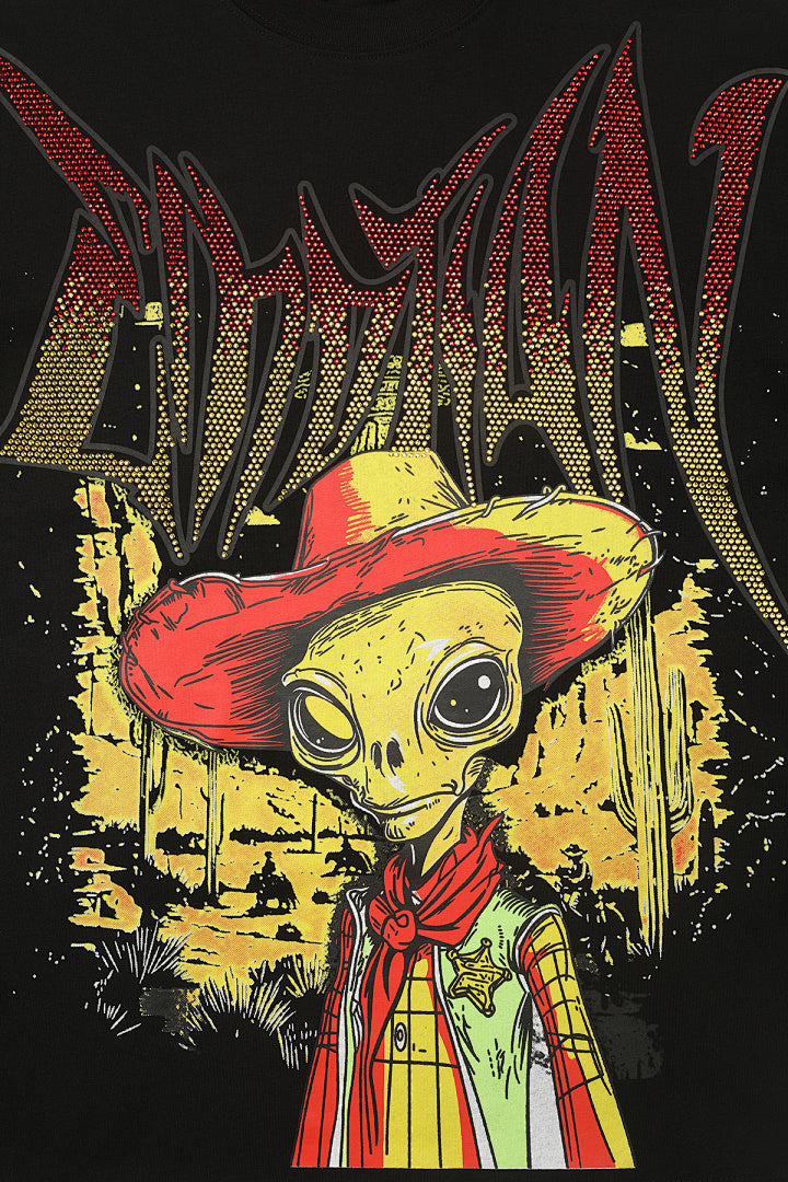 Mixed Emotion Skull Graphic Tee