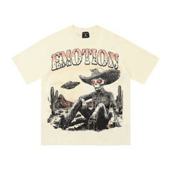 Mixed Emotion Illustrated Graphic Tee