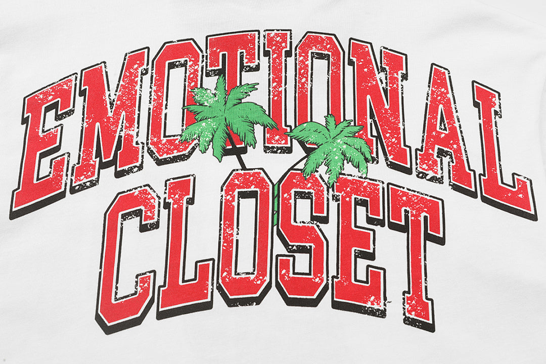 Mixed Emotion Striped Graphic Tee