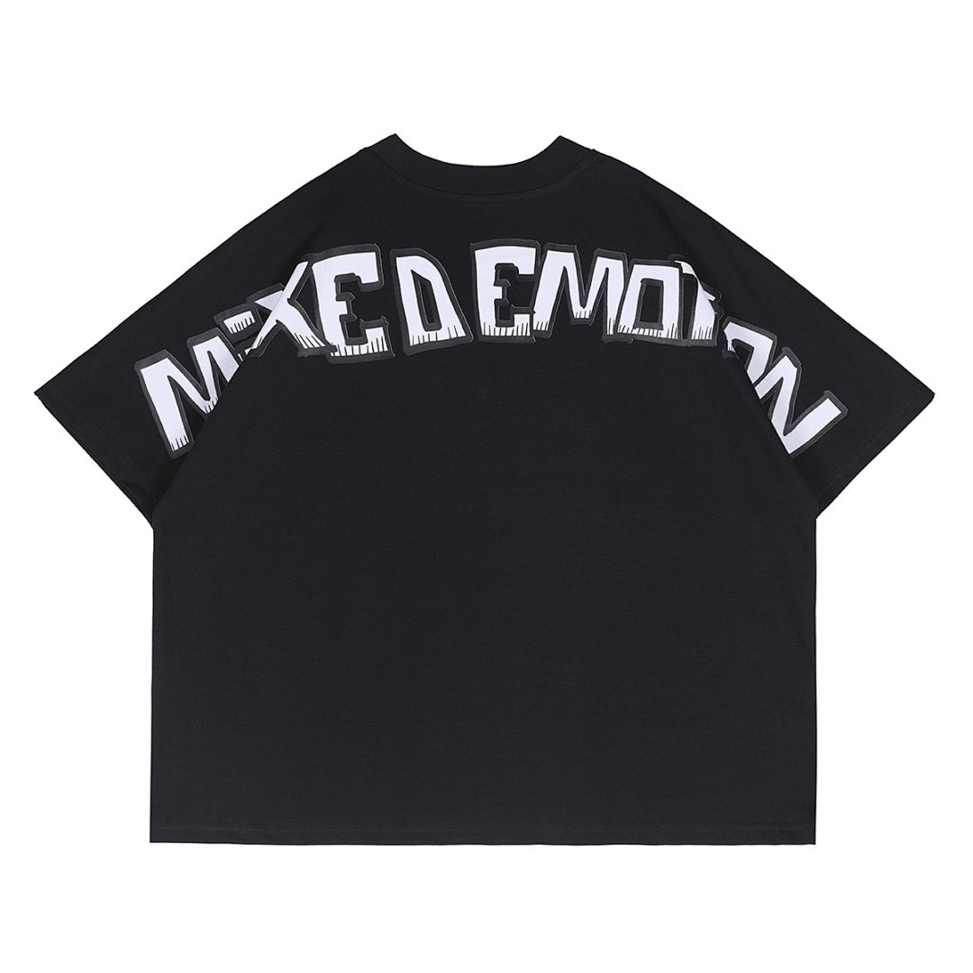 Mixed Emotion Skull Graphic Tee