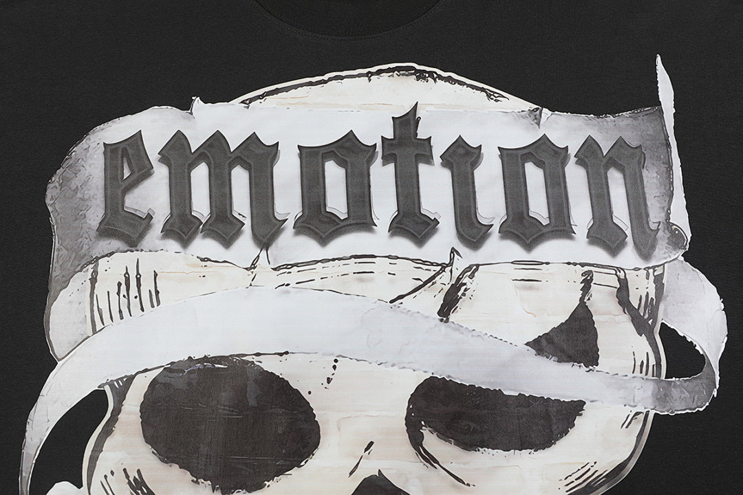 Mixed Emotion Skull Graphic Tee