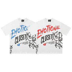 Mixed Emotion Distressed Graphic Tee