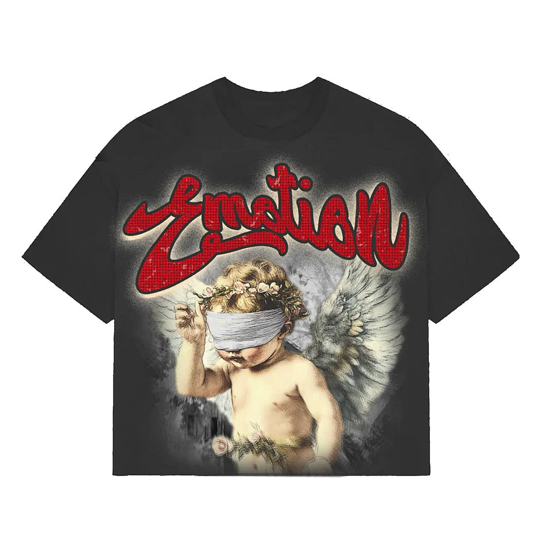 Mixed Emotion Character Graphic Tee