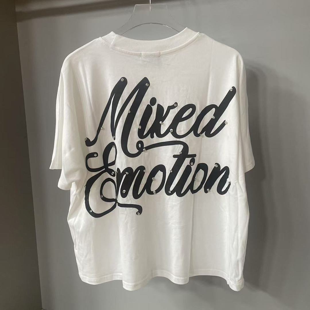 Mixed Emotion Rhinestone Graphic Tee