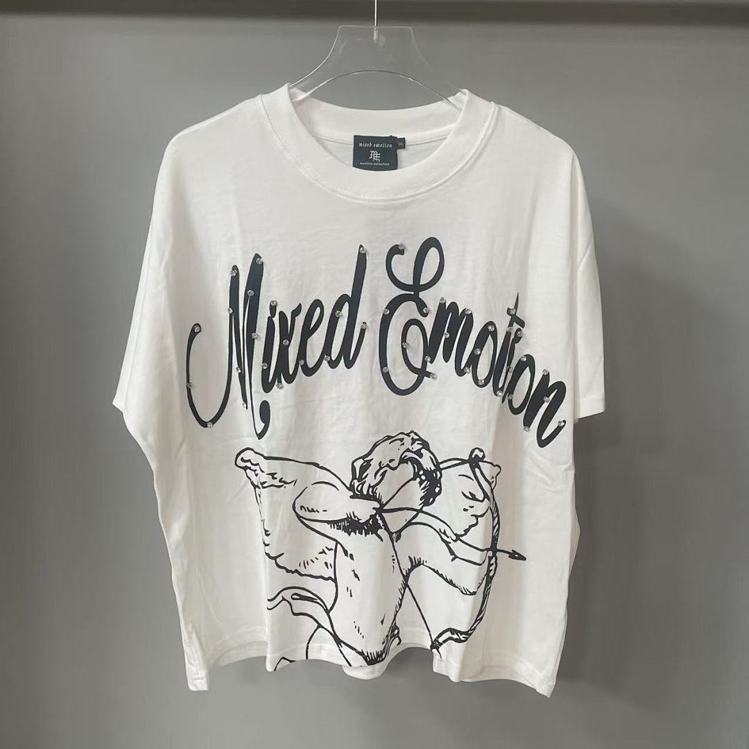 Mixed Emotion Rhinestone Graphic Tee
