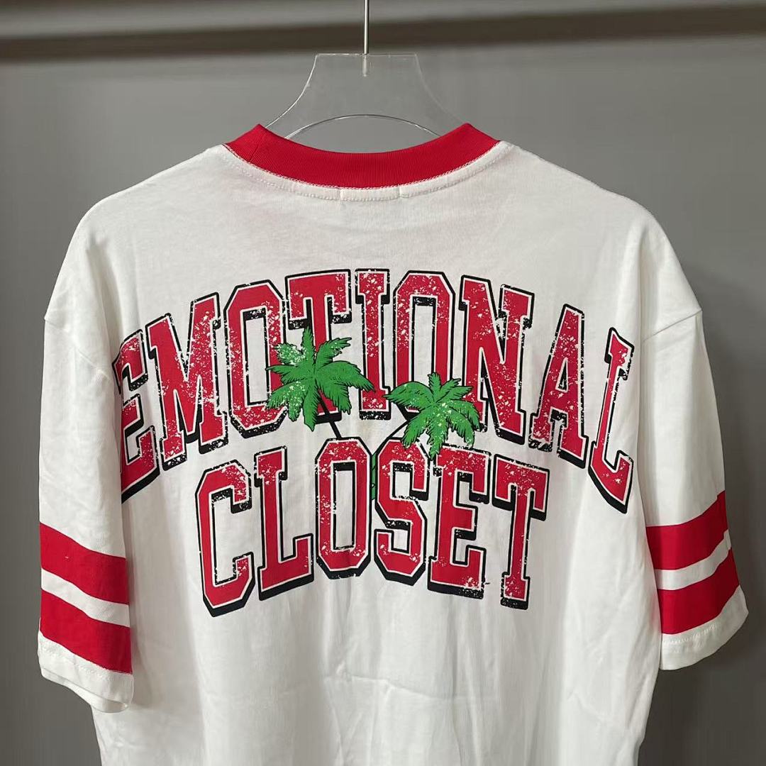 Mixed Emotion Striped Graphic Tee