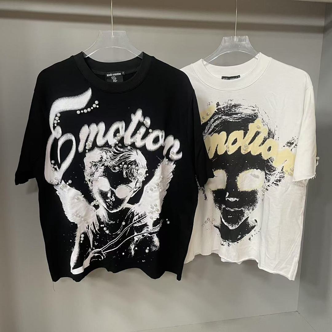 Mixed Emotion Cropped Graphic Tee