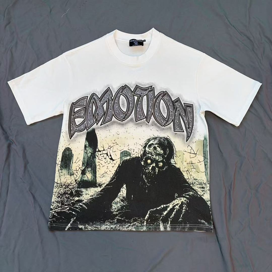 Mixed Emotion Silhouette Graphic T-Shirt