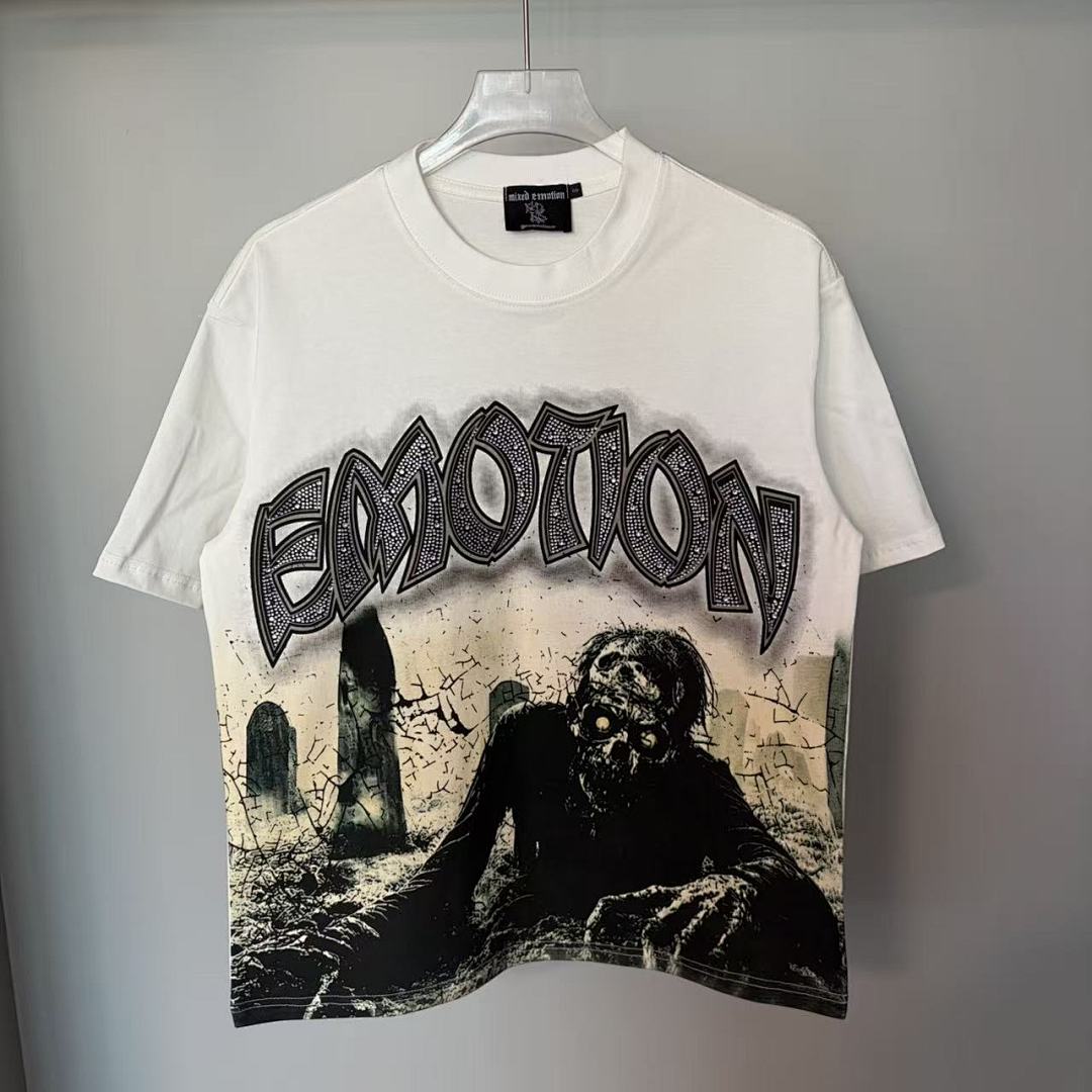 Mixed Emotion Silhouette Graphic T-Shirt