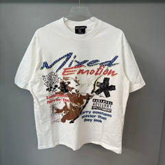 Mixed Emotion Illustrated Typography Tee
