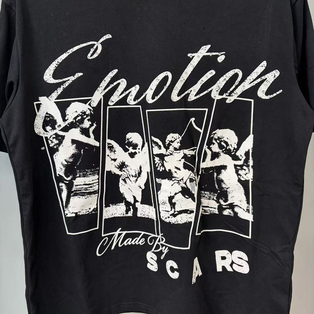 Mixed Emotion Layered Figure Graphic Tee