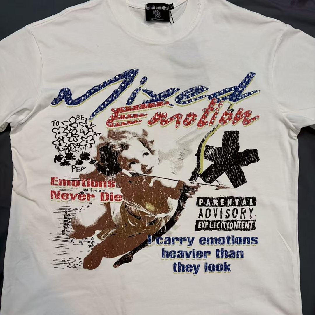 Mixed Emotion Illustrated Typography Tee