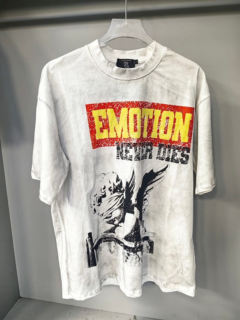 Mixed Emotion Distressed Figure Graphic Tee