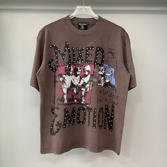Mixed Emotion Dual Panel Graphic Tee