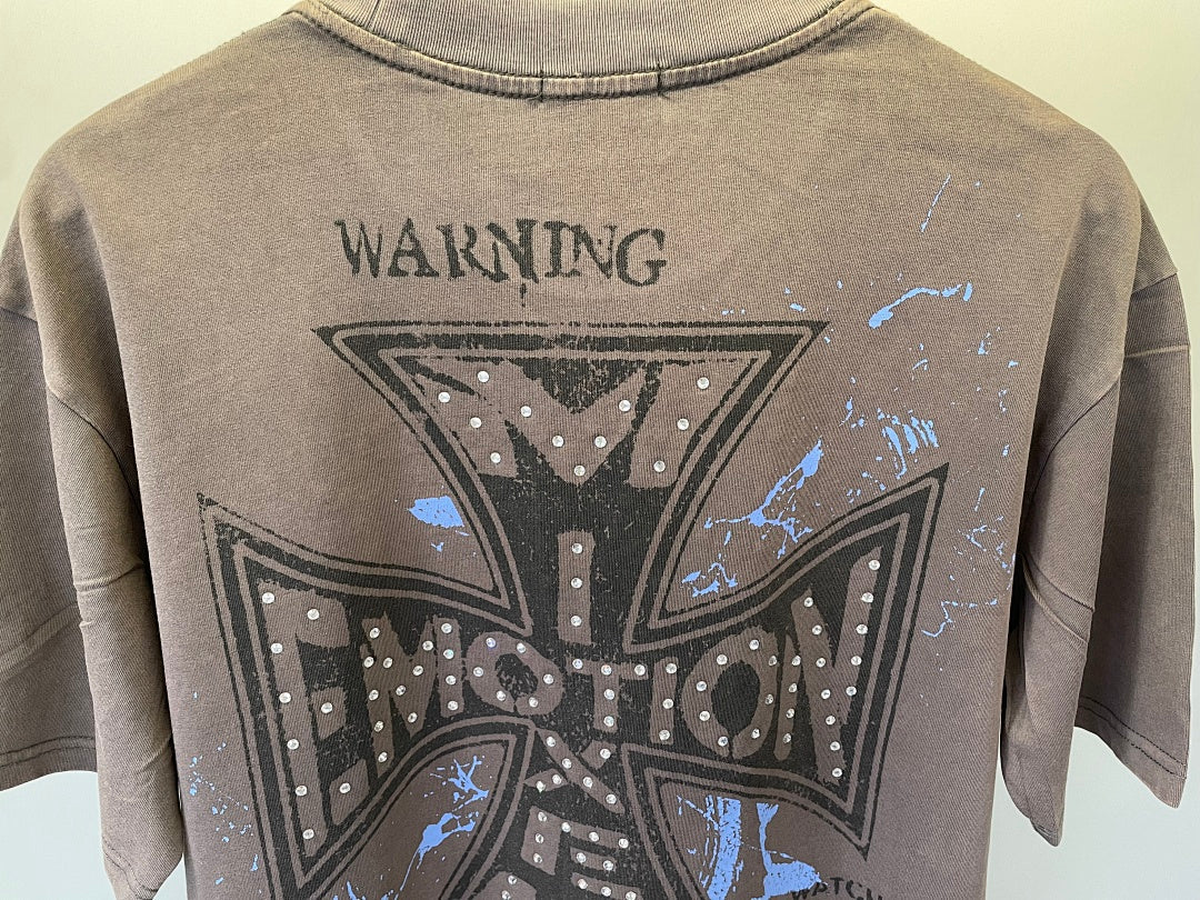 Mixed Emotion Dual Panel Graphic Tee
