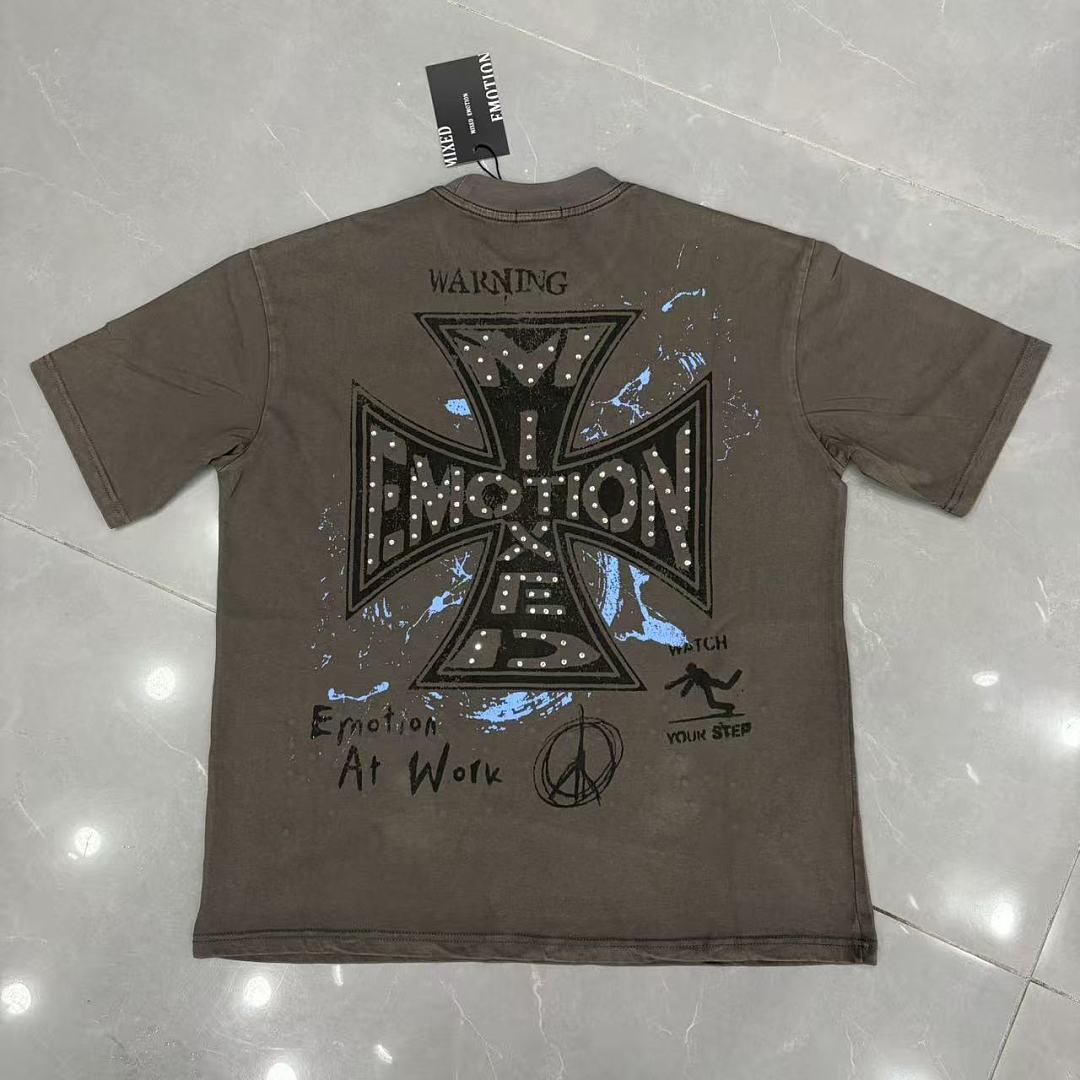 Mixed Emotion Dual Panel Graphic Tee