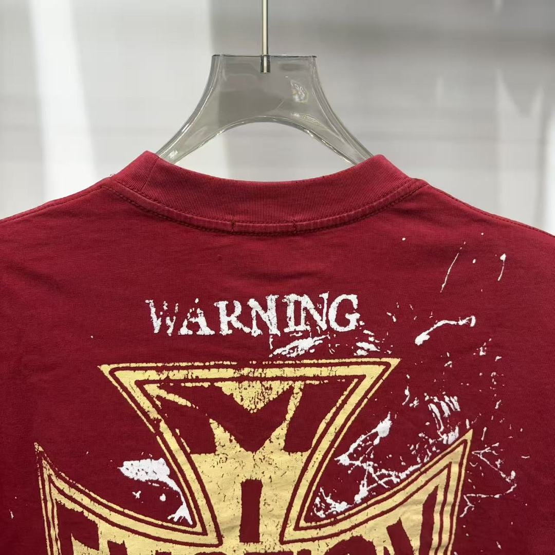 Mixed Emotion Distressed Typography Graphic Tee