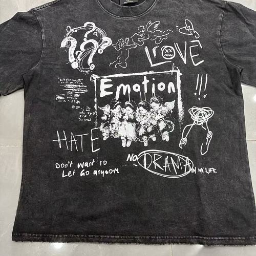 Mixed Emotion Distressed Handwritten Graphic Tee