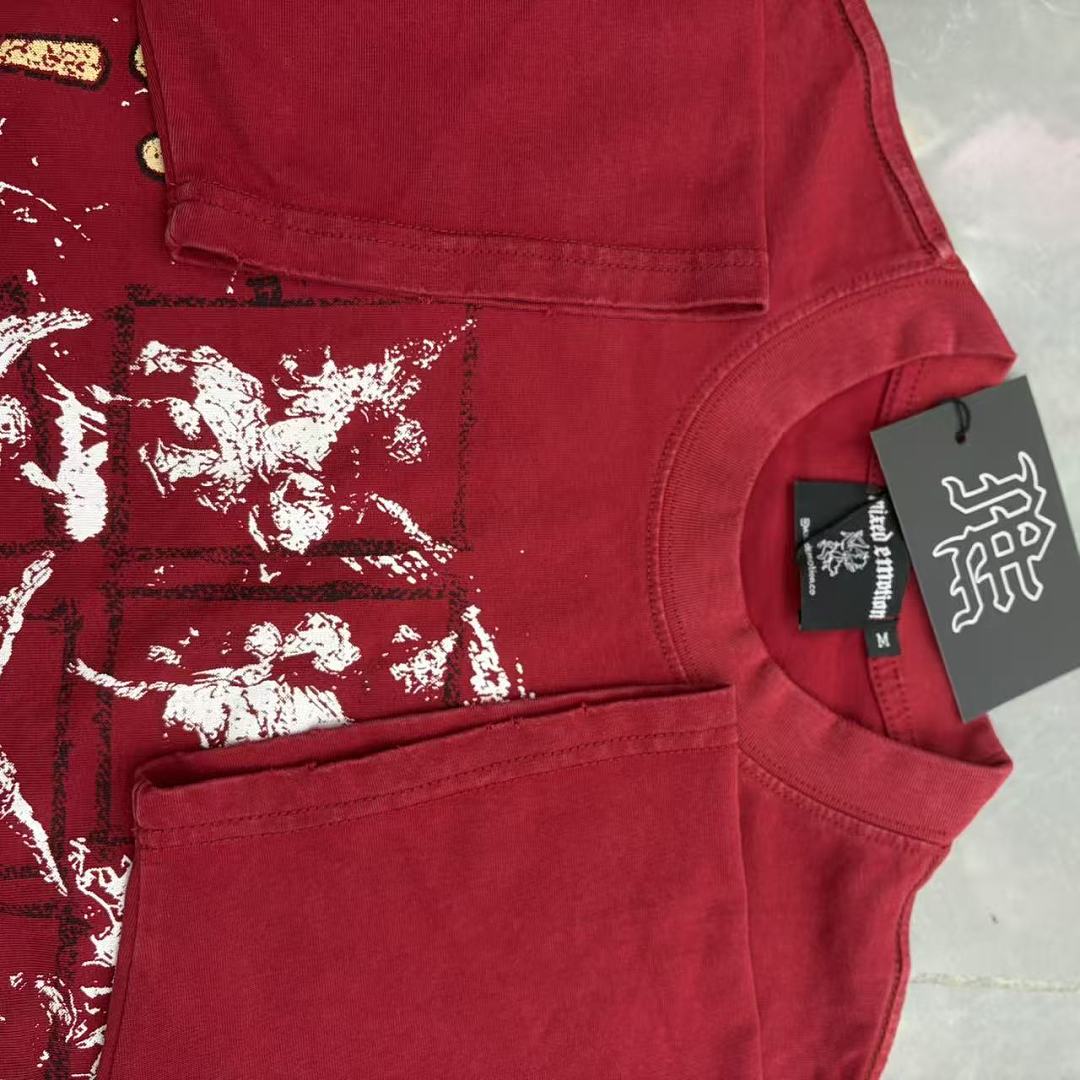 Mixed Emotion Distressed Typography Graphic Tee